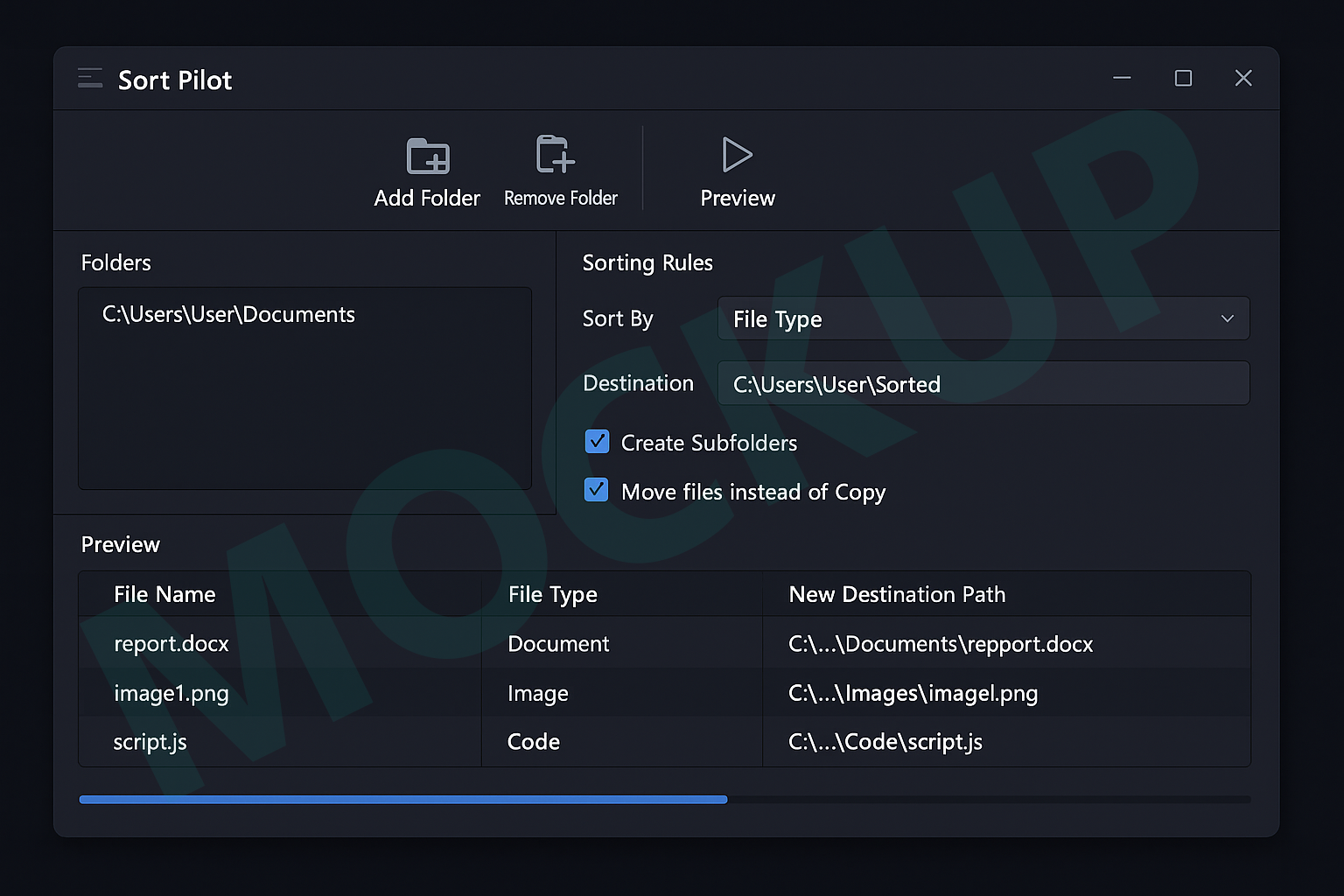 Sort Pilot Screenshot
